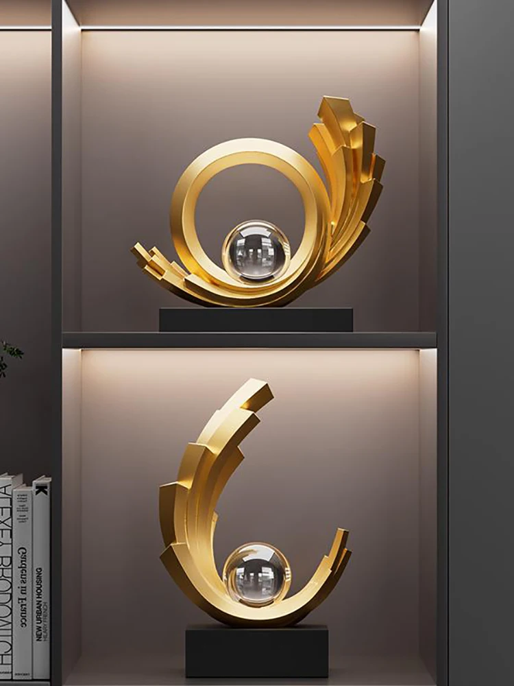Sculpture Wind And Water Rising Ornaments,Living Room Foyer,TV Cabinet,Wine Cabinet,Office Art Decorations,Handicrafts Gift