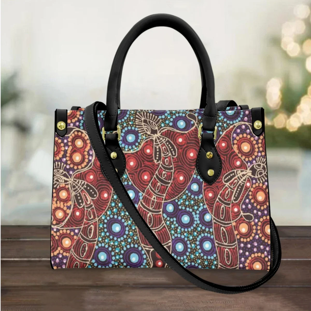 Fashion Ladies Messenger Bag 2023 Aboriginal Art Pattern Female Handbag Tribal Culture Design High Quality Shoulder Bag Tote