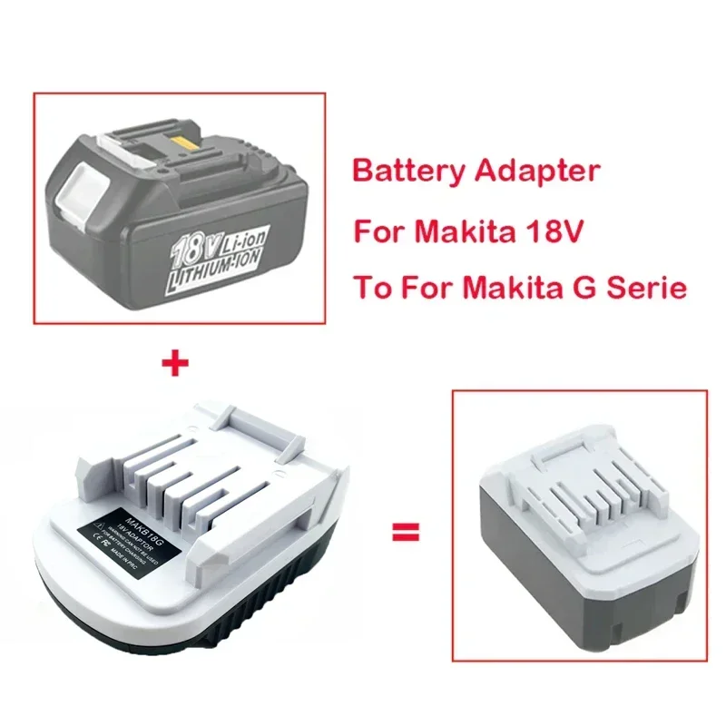 Adaptateur de batterie au lithium Makita, 18V, Eddie Ion, remplacement pour Makita, série G, BL1813G, BL1815G, BL1811G