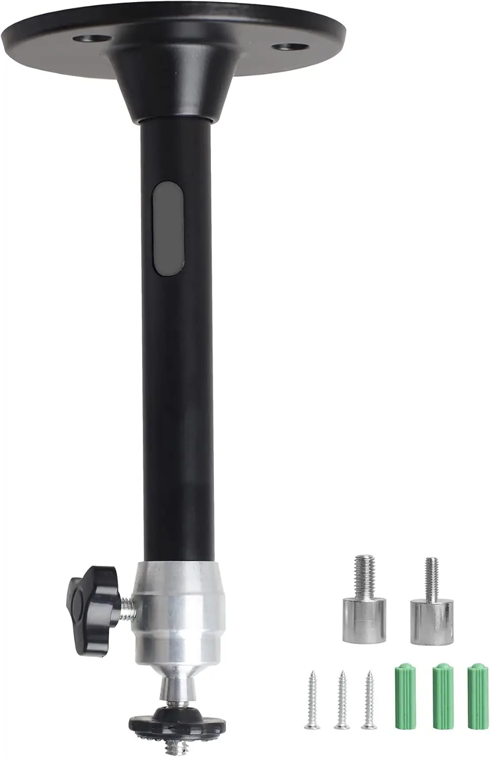 

Universal Mini Projector Mount Stand with 3 Adapters, 90° Tilt & 360° Rotation, Black