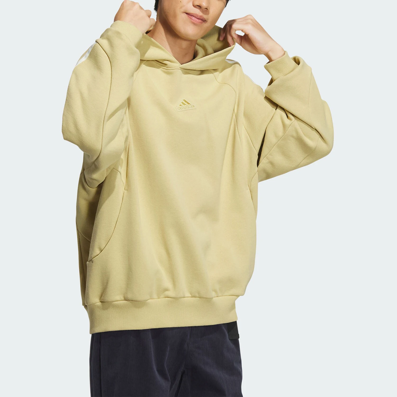Adidas genuine ST 3ST WRM HOOD Women's Retro Hooded Sweatshirt JI6637
