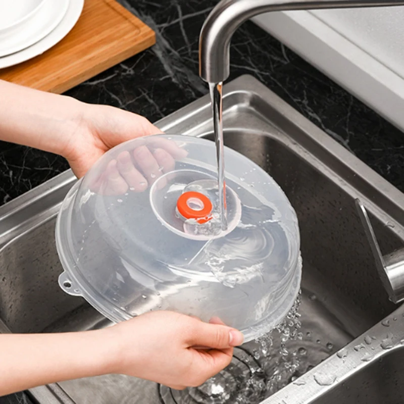 Kitchen Fresh-Keeping Cover Microwave Anti-Splashing Oil Heating Dish Cover Plastic Fresh-Keeping Cover