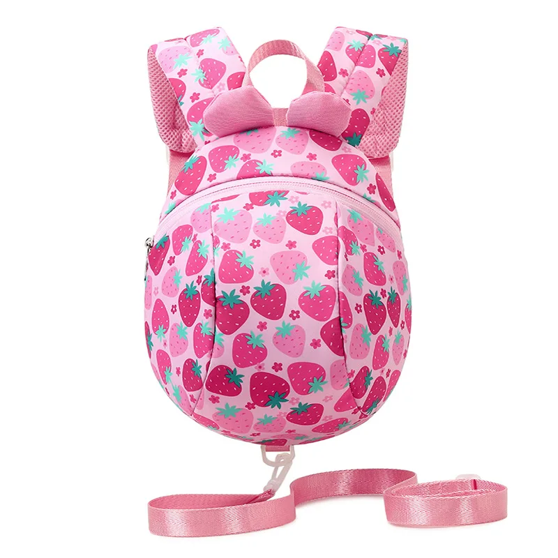 Mochila Cute Cartoon para Baby Girl, Mochilas Harness para mãe e filho, Toddler Mochila Infant