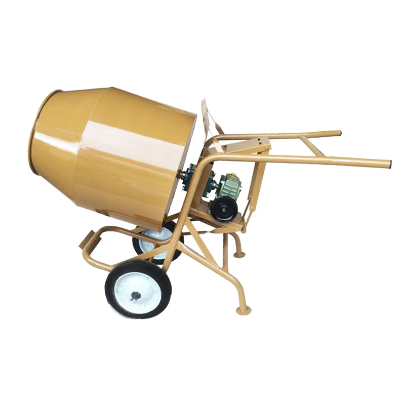 Best Selling Price Mini Portable Concrete Mixer Machine with 2 Transport Wheels Making Easy Moving Around The Site