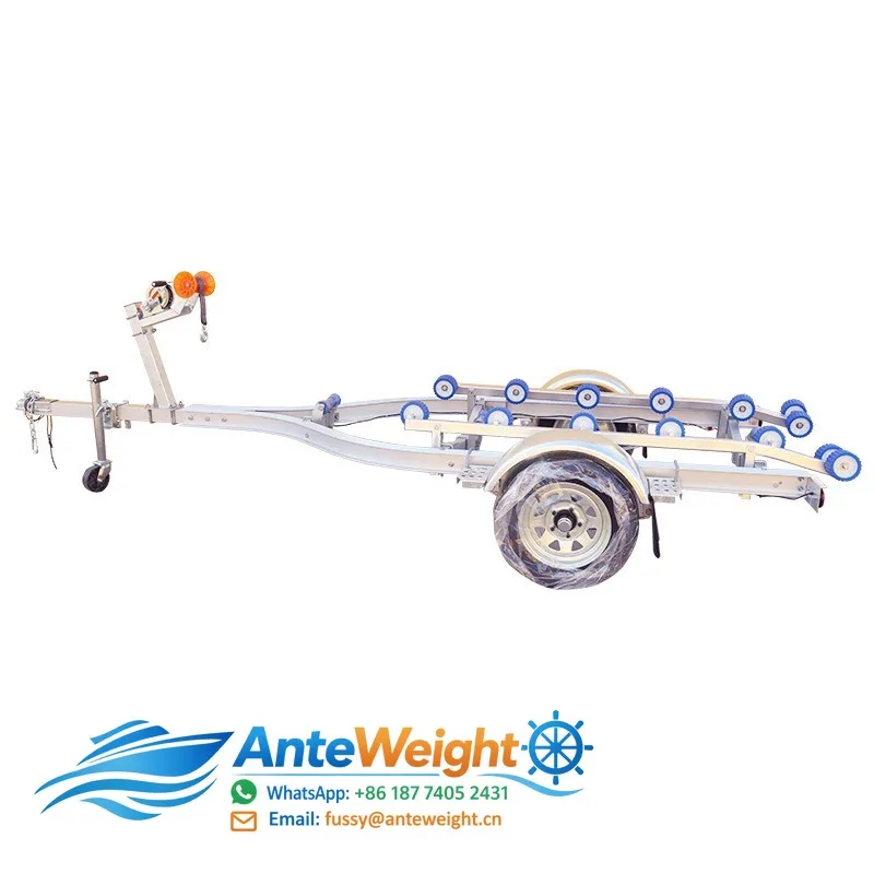 Custom Aluminum Jet Ski Trailer, Fiberglass & Inflatable Dinghy Boat Dolly | Rescue Dinghy Transport Frame