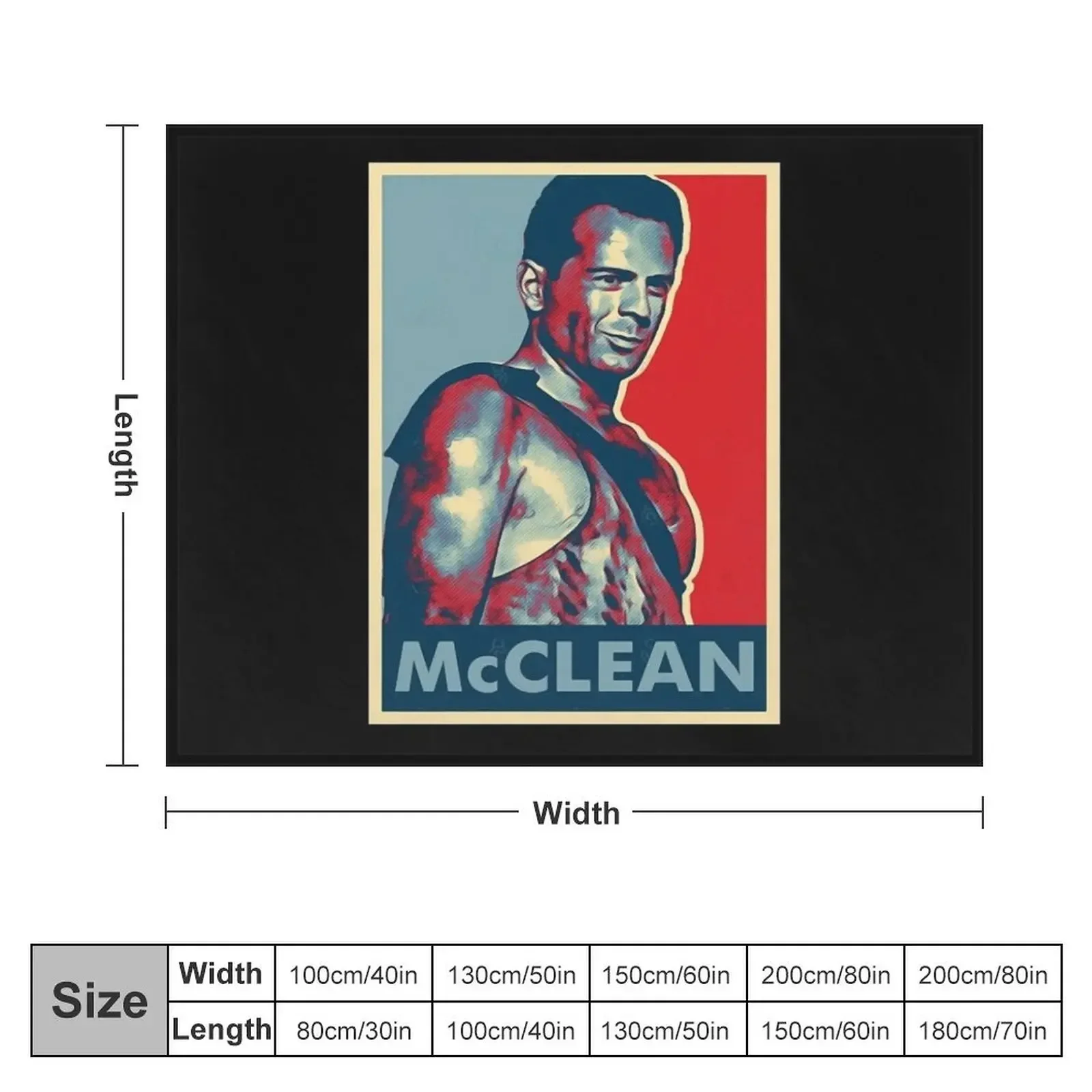 Pop John Mcclane Throw Blanket Flannels Sofa Comforter Blankets