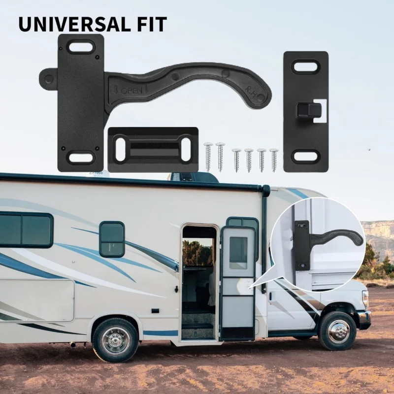 

Дверная защелка экрана автофургона (правая рука) Дверная ручка экрана автофургона или универсальная для дома на колесах и прицепов для путешествий