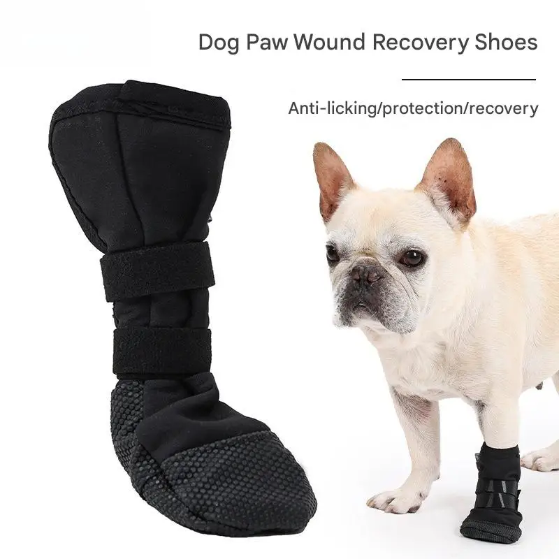 

Dog Protective Shoes Waterproof Anti-Lick Recovery Socks for Injured Paws, Post-Surgery, 4 Legs