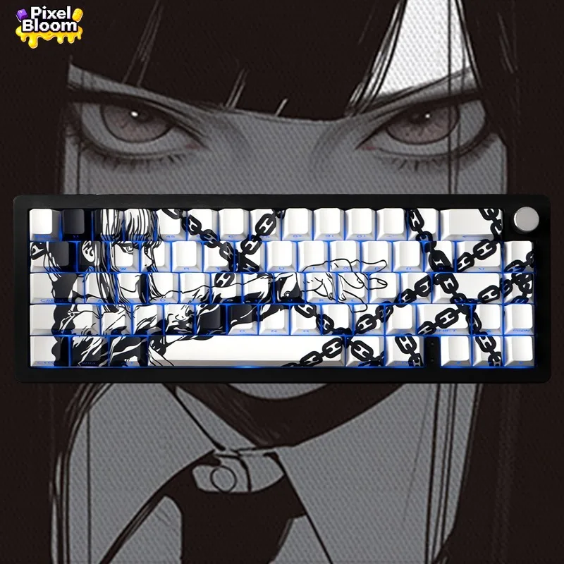 

Makima Anime Keycaps Cherry Profile Side Print PBT 5-Side Dye-Sub Custom MX Switch Mechanical Keyboard Gift