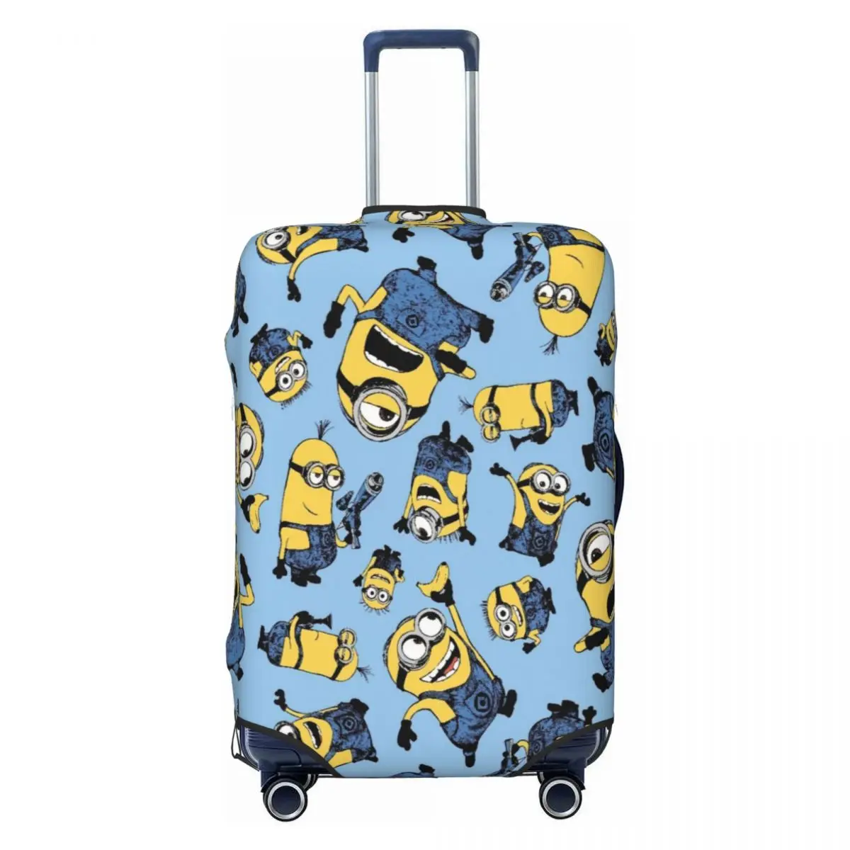 

Cartoon Minions Travel Luggage Cover Dust Proof Suitcase Cover Protector Fit 18-32 Inch