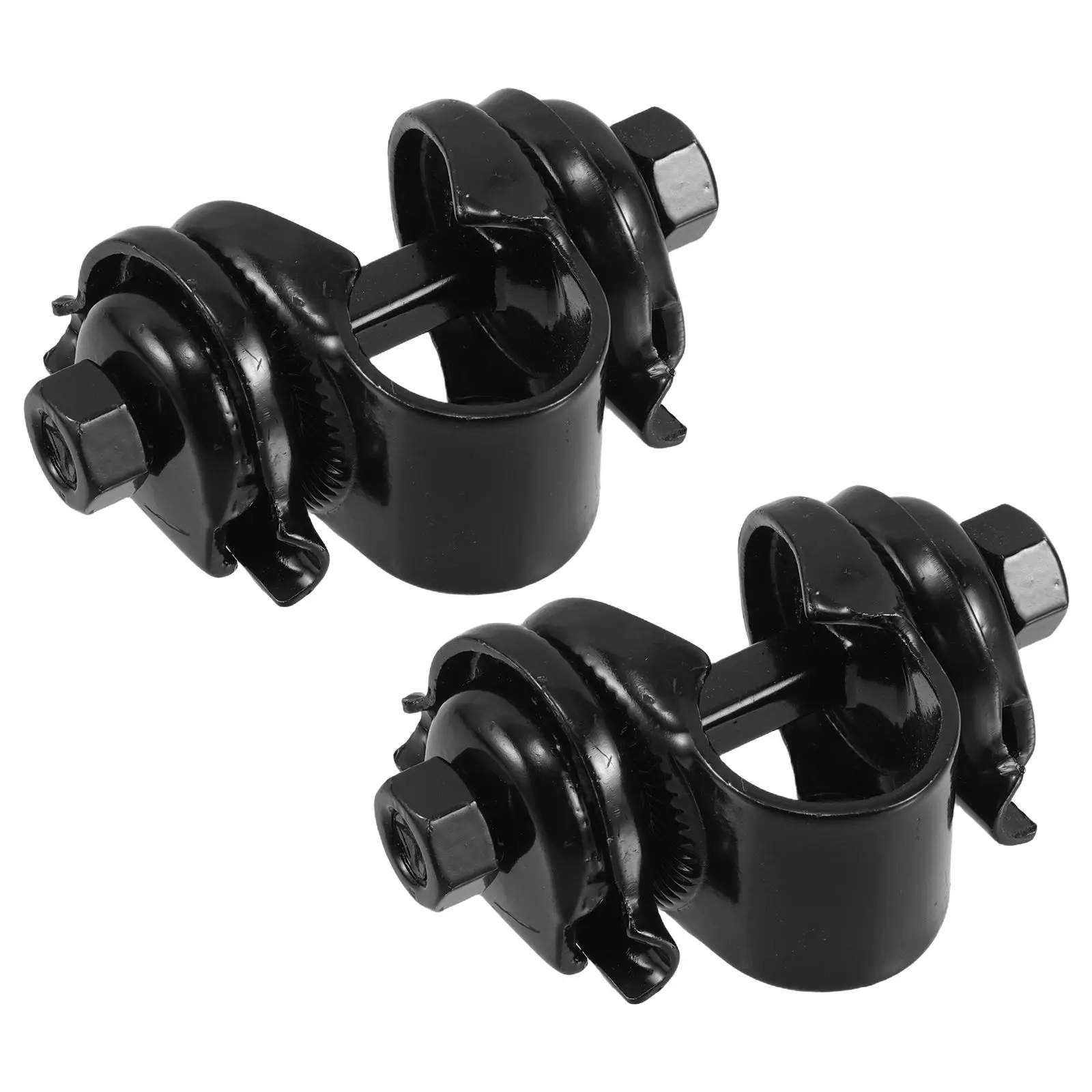 

2 Pcs Bicycle Seat Pad Post Clamp for Mountain Bike Clip Components Clamps Lockable Steel Sliding Seat Connector