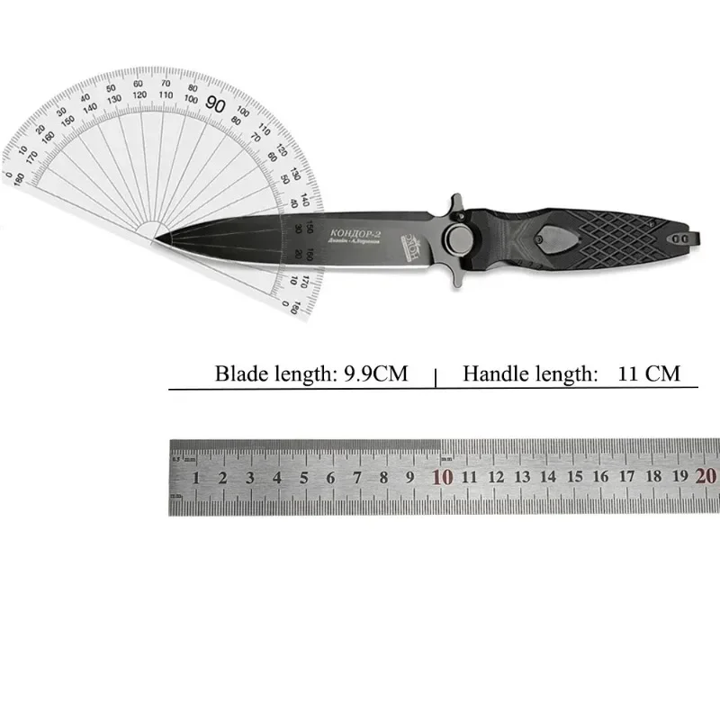 Russian HOKC Rocket Folding Pocket Knife D2 Blade G10 Handle Survival Self Defense Hunting EDC Jackknife Rescue EDC Tools