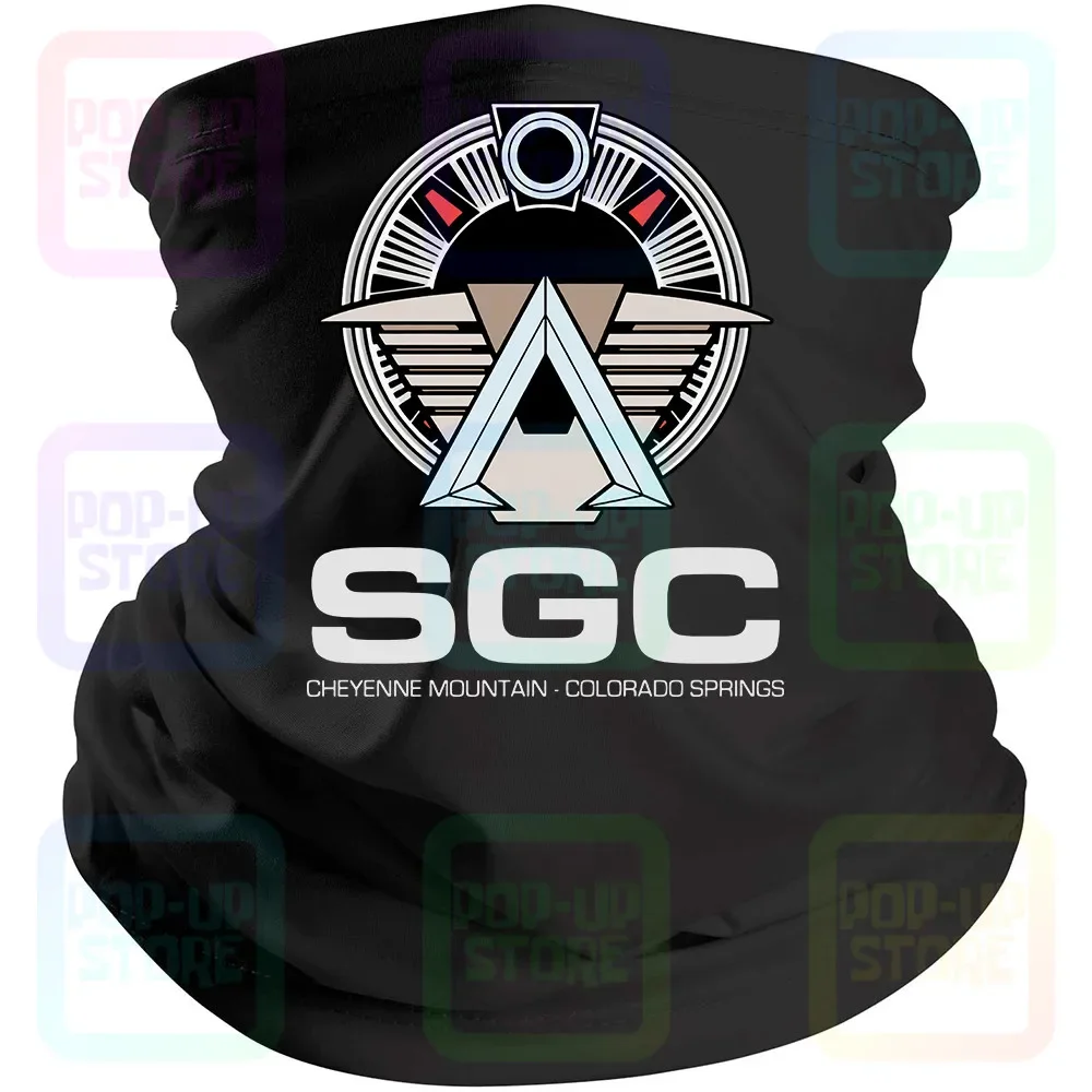 Sgc Stargate no oficial Star Gate Command Cols negro Bandana máscara bufanda cuello polaina cubierta de la boca