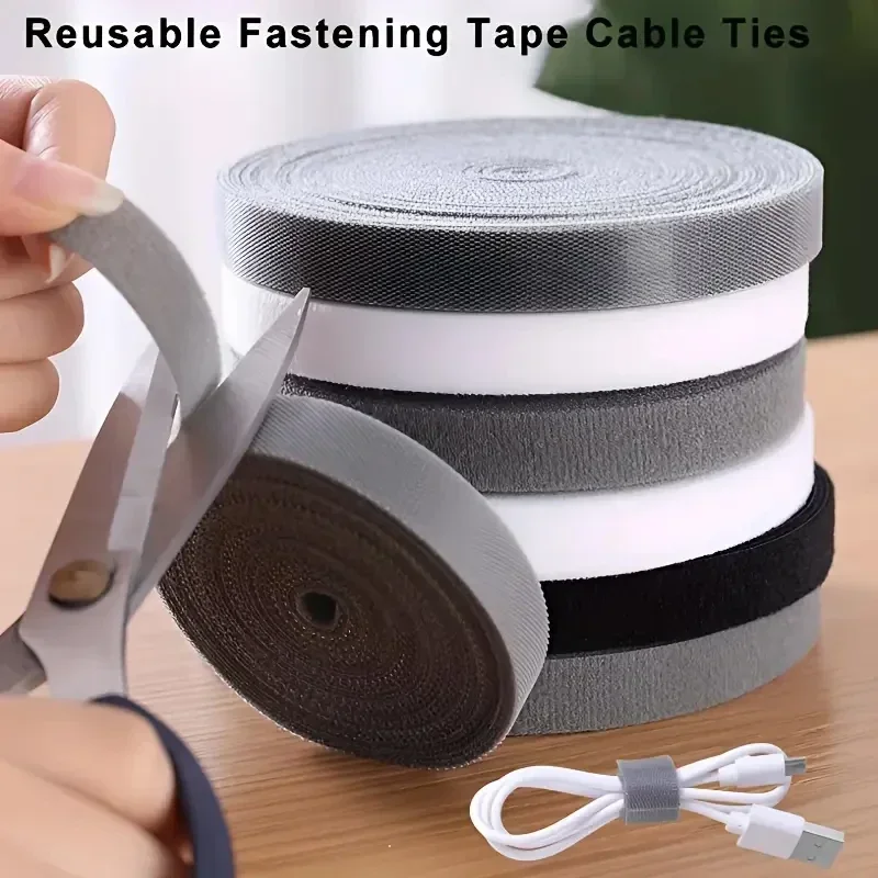 1/3/5m Fishing Rod Tie Holders Straps Belts Suspenders Fastener Hook Loop Cable Cord Ties Belt Fishing Tools Accessories Gadget
