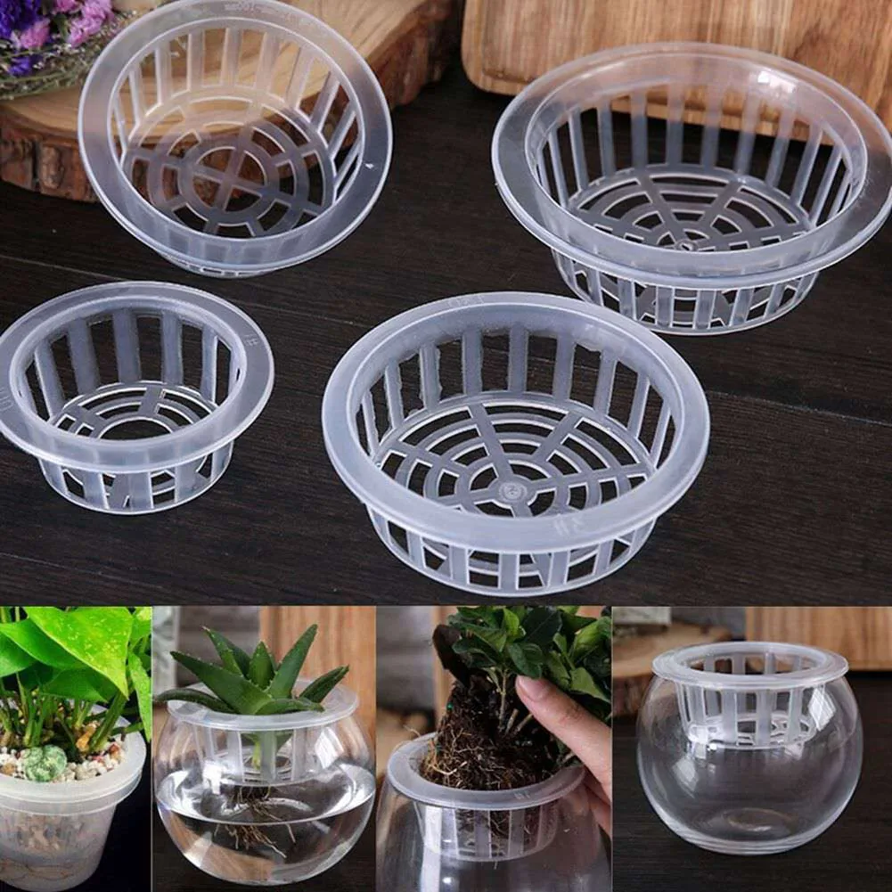 High Quality Practical Druable Flowerpot Pot Air Circulation Aquarium 1PCS Aquatic Plants For Net Cloning Basket