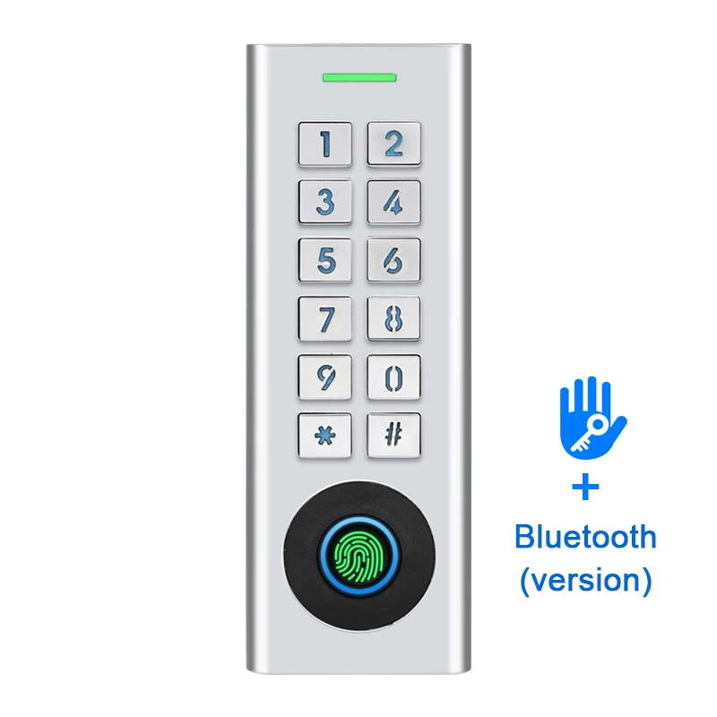 Ourdoor  IP66 Waterproof  TTlock Smart Fingerprint Access Reader Digital Card Reader With Metal CaseVandal-resistant Design
