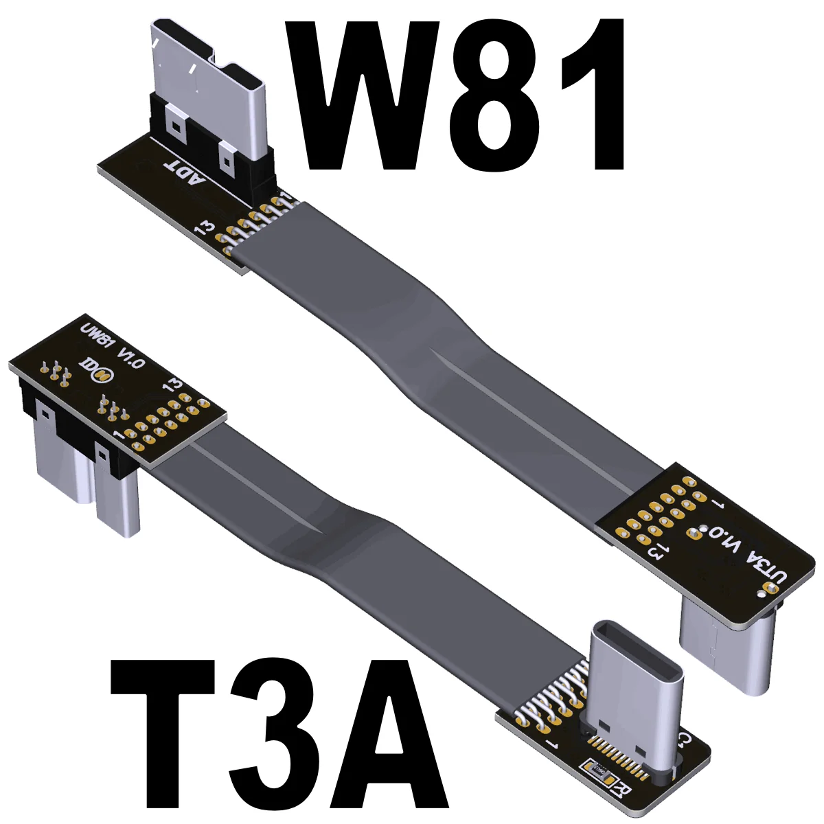 90-градусный складной ленточный кабель Type-C USB 3.0 Micro-B OTG Тонкий плоский гибкий FPC зарядка для бесщеточного ручного стабилизатора Mon