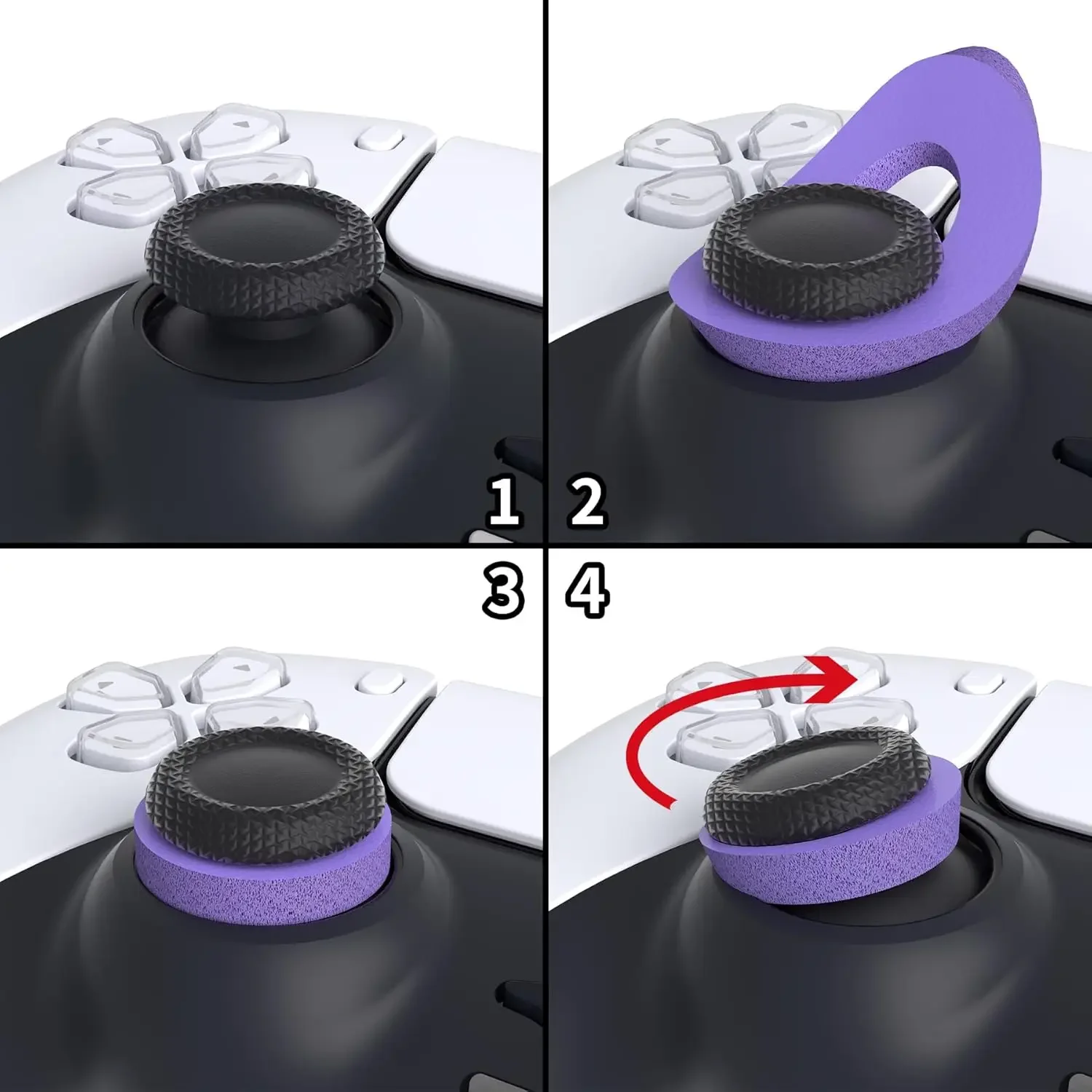 Silicone Precision Rings for PS4 PS5 Thumbstick Analog Stick Aim Assist Motion Control Rings for Xbox One Switch Pro Controller