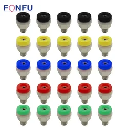 40pcs 2mm Banana Plug Socket Binding Post Nut Test Hole DIY Parts Electrical Connector Banana Plug Jack  Terminal