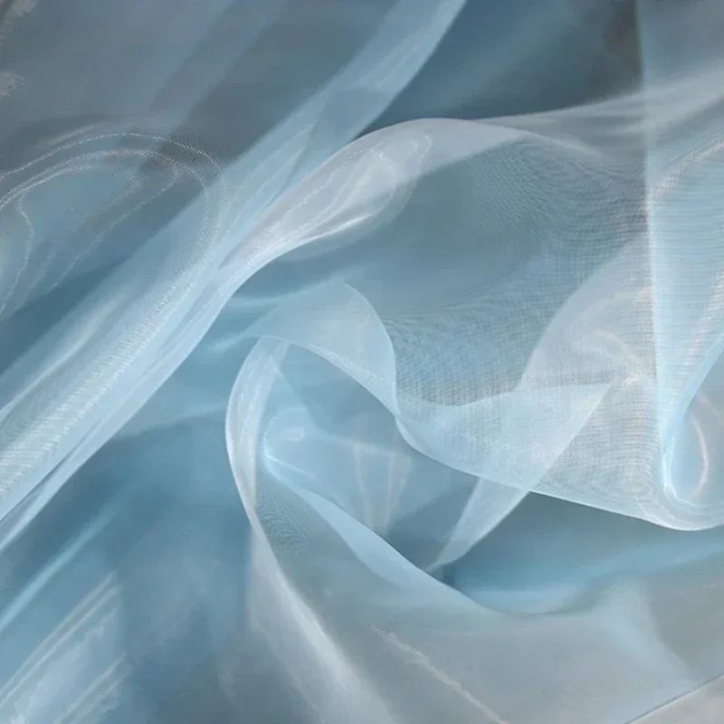 

Прозрачная тонкая мягкая сетка из органзы для свадебного платья, дизайнерская ткань для платья, ткань для шитья, материал «сделай сам»