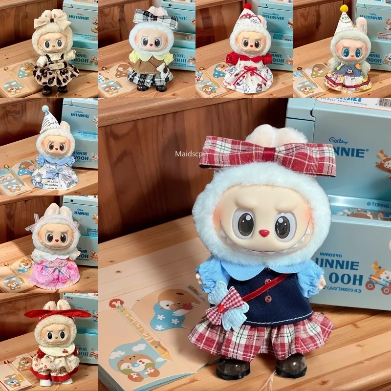 

Mini Plush Doll'S Clothes Outfit Accessories for 15-17cm Labubu Festival Dress Set Accessories