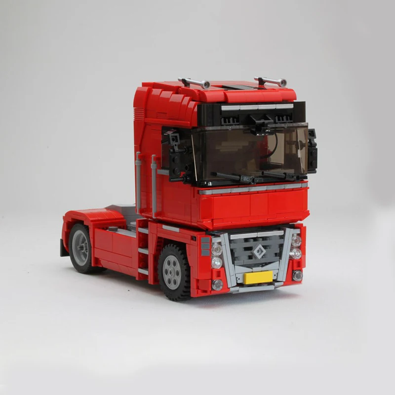 1087pcs MOC Renault Magnum 4 X 2 Motorised Model Building Blocks Home Decor Desk Display Shelf Accent Collector Gift For Adults