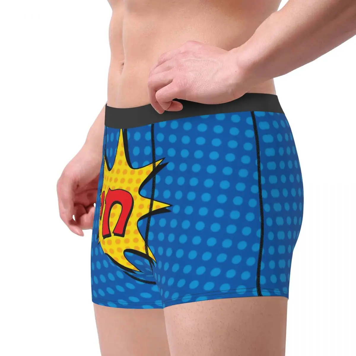 Roy Lichtenstein Pop Art Comics Chai Burst Face Underpants Cotton Panties Male Underwear Print Shorts Boxer Briefs