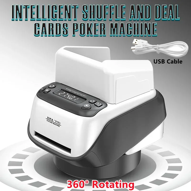 

Automatic Card Dealer with Card Press Tool & Rechargeable DIY Electric Card Dealer For Outdoor Camping Birthday Parties