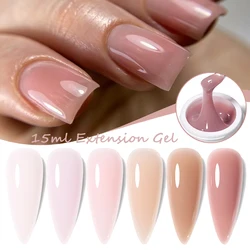 UR SUGAR 15ml Gel di estensione rapida Nude Pink Clear Hard Gel Semi permanente UV LED Extension Gel Nail Art vernice Manicure