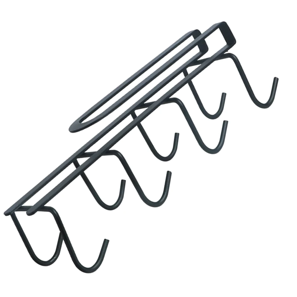 

Coffee Mug Holder Under Cabinet No Drill Kitchen Hanging Rack For Mugs Cups Towels Utensils Punch Free Organizer