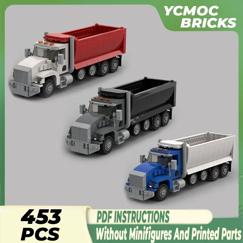 

City Transportation Vehicle Model Moc Building Bricks T800 Dump Truck Technology Blocks Gifts Christmas Toys DIY Sets Assembly
