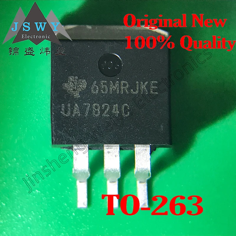 

(5-20 pieces) Original UA7824CKTTR UA7824C TO-263 8V-35V wide input fixed 24V output linear voltage regulator. In stock.