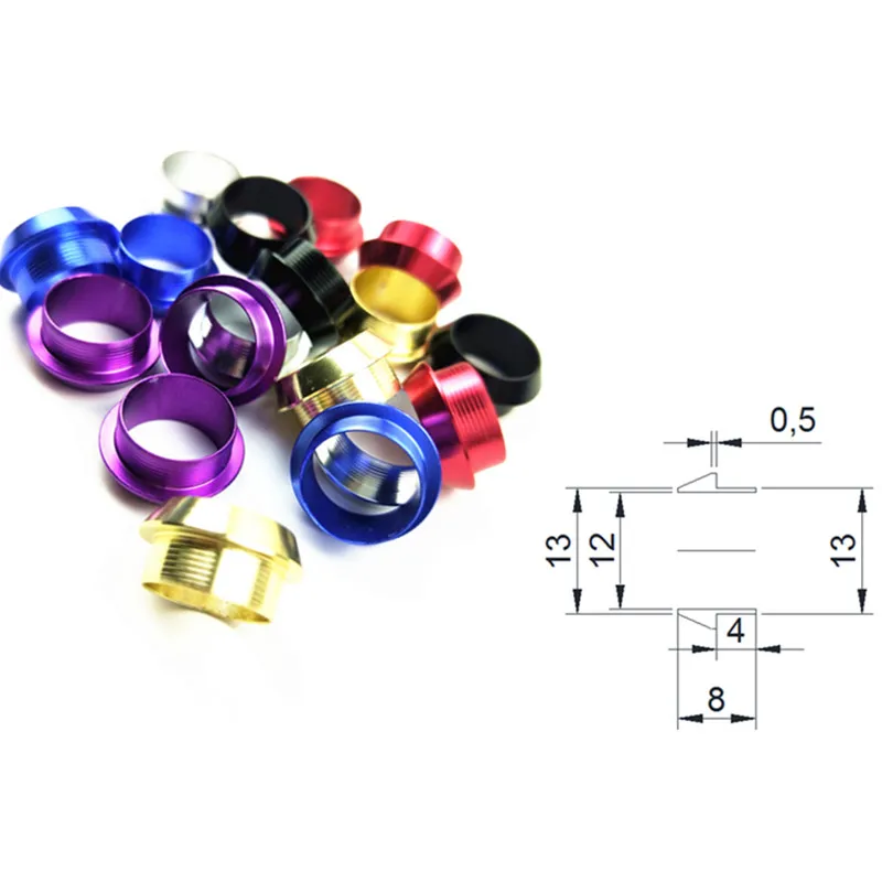 Fishing Rod Winding Check Trim Ring for FUJI Reel Seat #16-13.0mm & #17 DIY Fishing Rod Aluminum Part Repair Ring