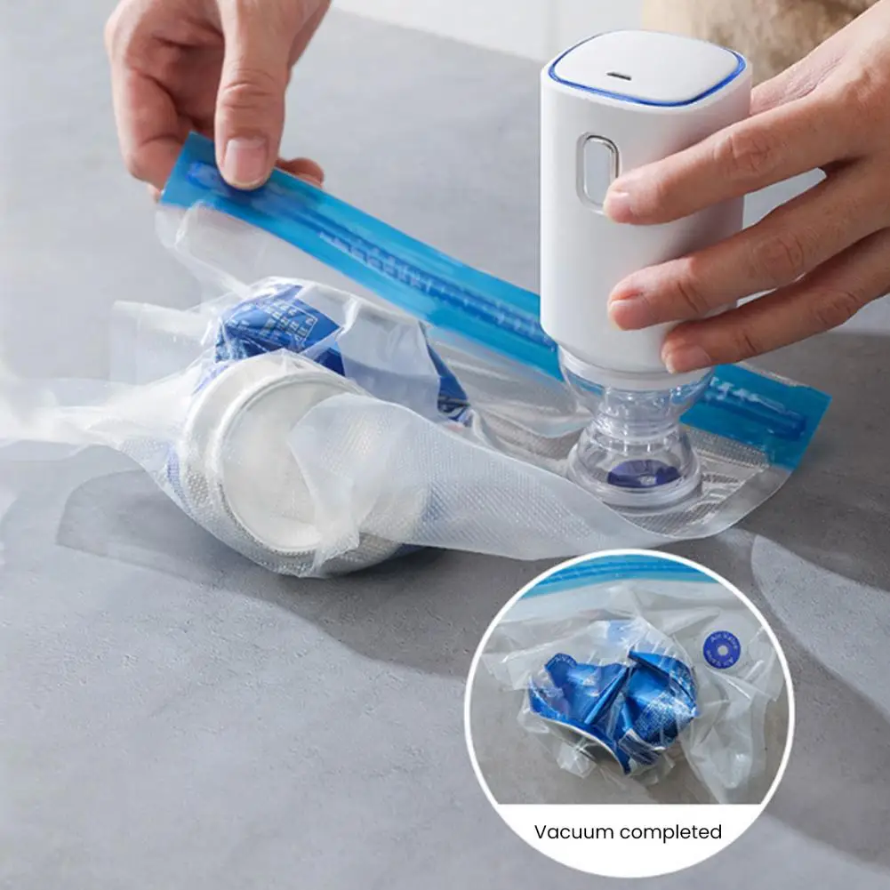 

Rechargeable Battery Vacuum Sealer One-Click Operation Portable Vacuum Pump Powerful Suction Force Handheld Vacuum Machine