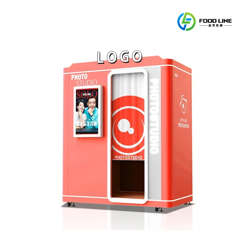 Selfie Booth Shell Automatic Photo Booth Printer Camera Business Rental Custom Self-service Photo Booth for Sale Customized