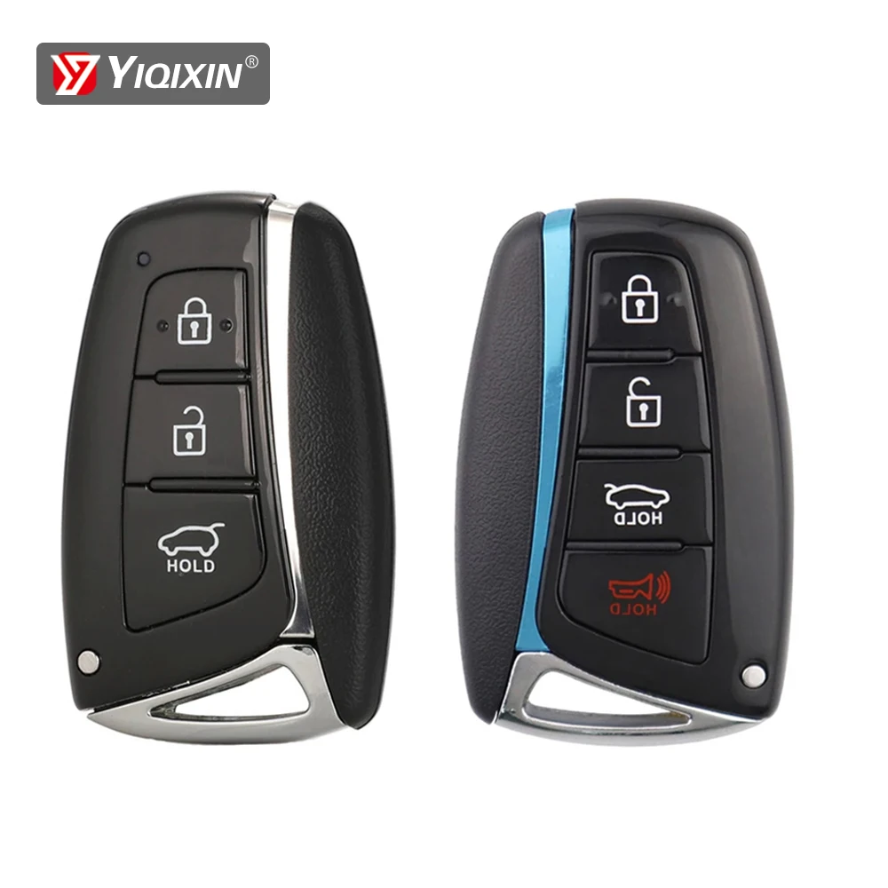 YIQIXIN For Hyundai Genesis Santa Fe Equus Azera Tucson 2012-2018 Smart Remote Car Key Shell 3/4 Buttons Uncut Blade