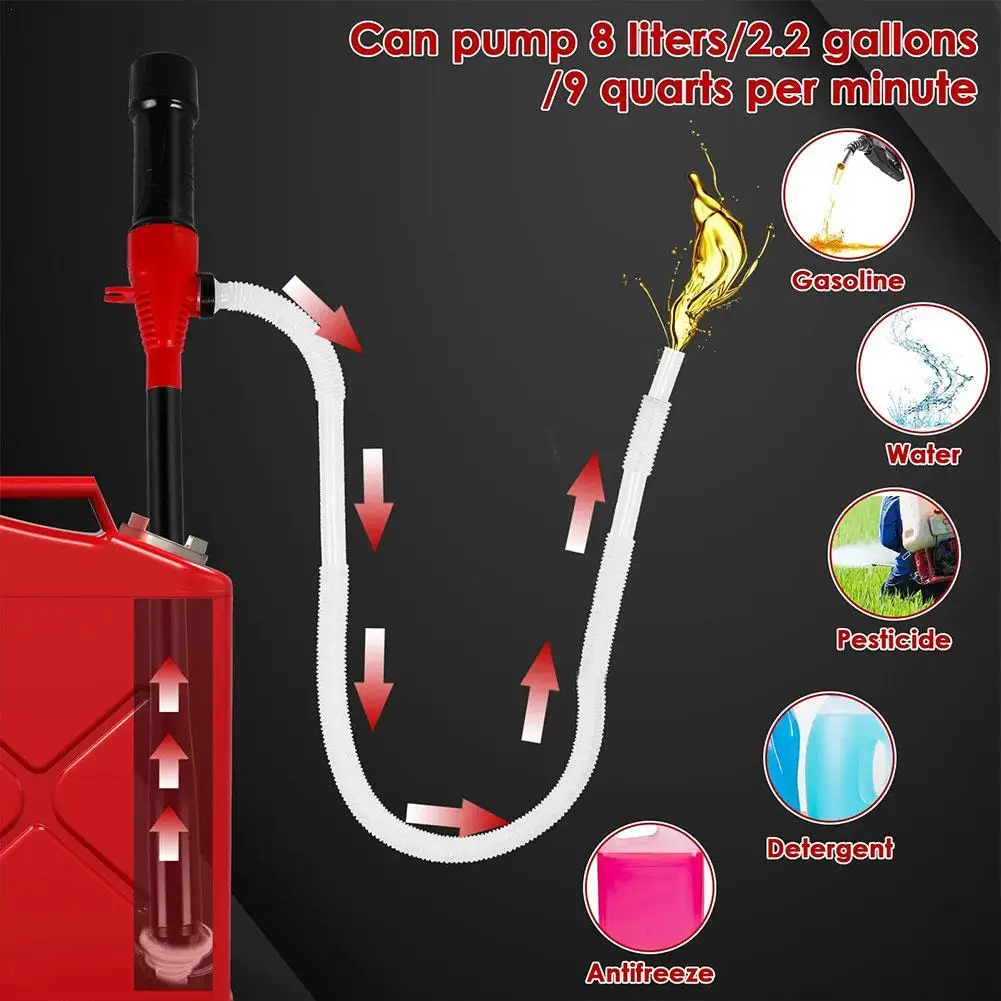 2.2 galloni/Min pompa a sifone per carburante ad acqua portatile a batteria pompa elettrica per trasferimento di liquidi pompa per trasferimento di carburante Diesel per acqua