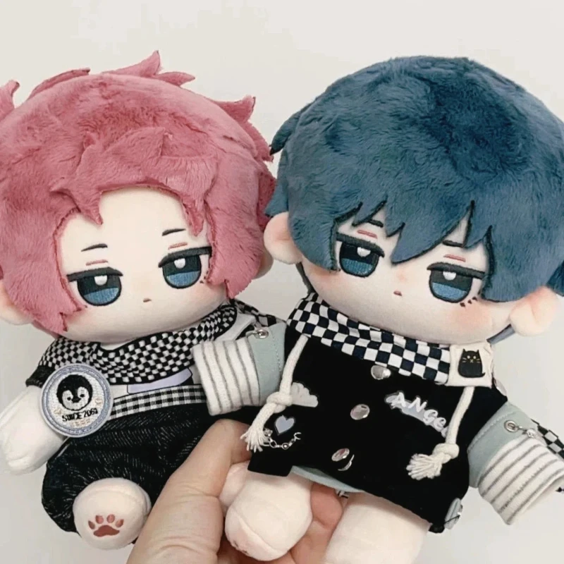 Blue Lock Rin Itoshi Sae Itoshi Cartoon Attribute Cosplay 20cm Soft Plush Doll Body DIY Dress Up Anime Cotton Doll Toy Fans Gift