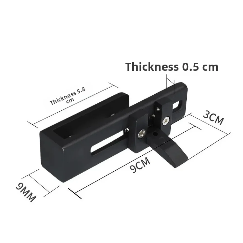 Zinc Alloy Glass Door Lock for Sliding Shower and Toilet Partition Doors for 8mm Glass Comes Individually Packaged