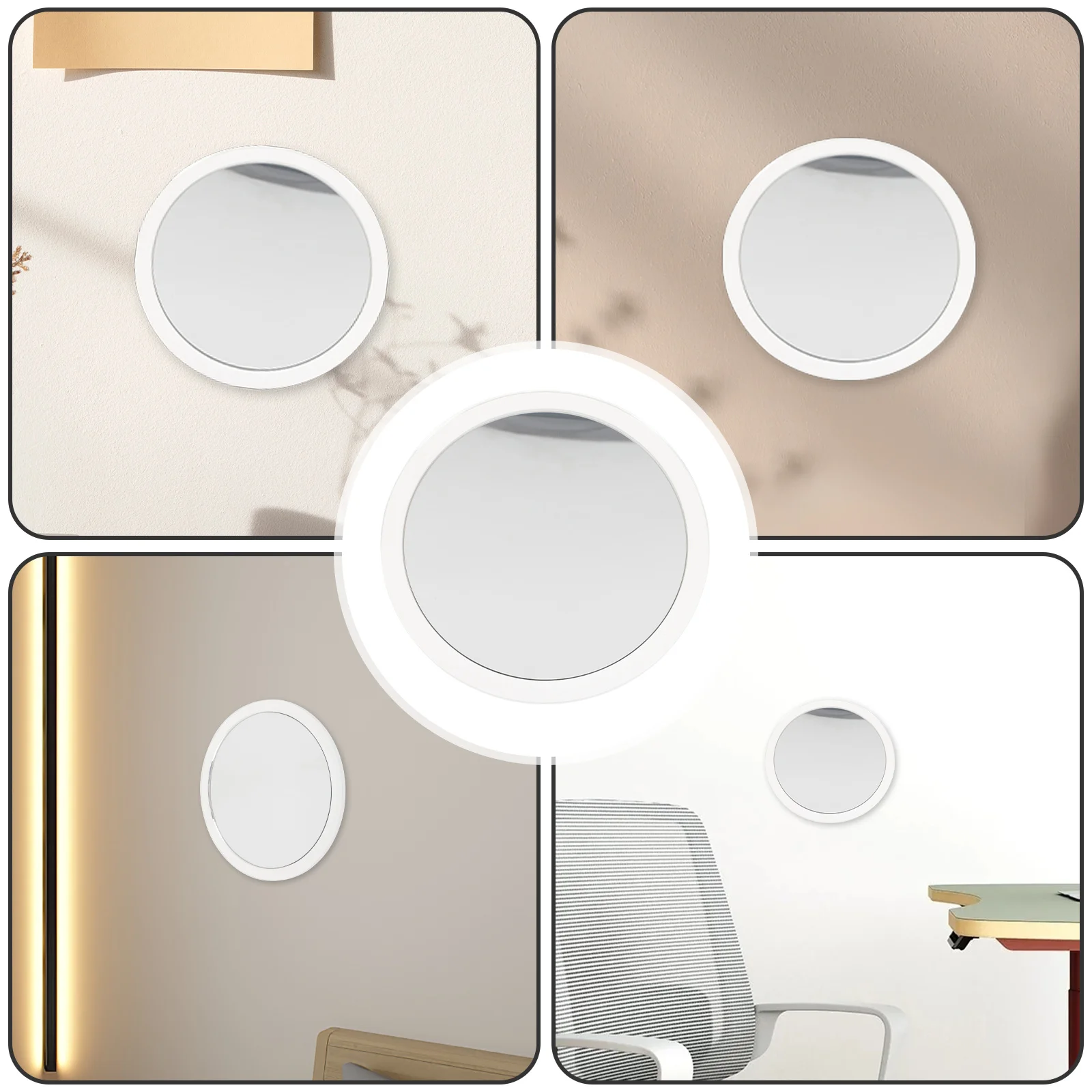 Espejo de ventosa con aumento de 10x, espejo de maquillaje estable y duradero, adecuado para uso interior y exterior, espejos de aumento de 10x