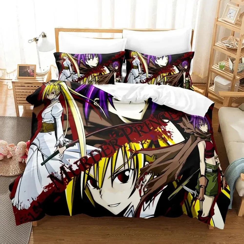 Anime Murder Princess Bedding Set Boys Girls Twin Queen Size Duvet Cover Pillowcase Bed Kids Adult Fashion Home Textileextile