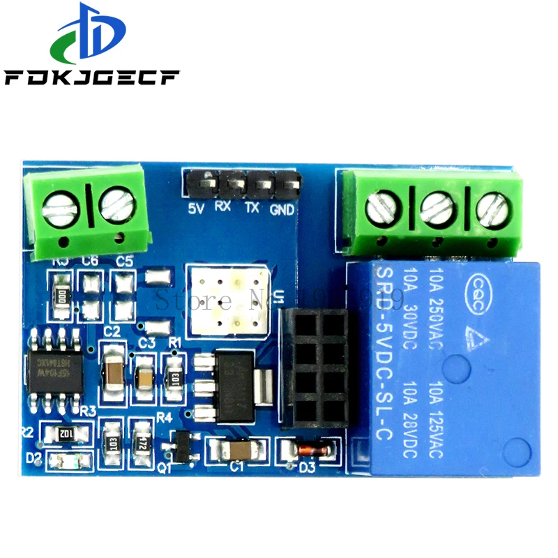 Picture 7: ESP8266 ESP-01 ESP-01S 5V WIFI Relay Module DHT11 Temperature Humidity Sensor Module Wireless WIFI Module NodeMCU Smart Home IOT