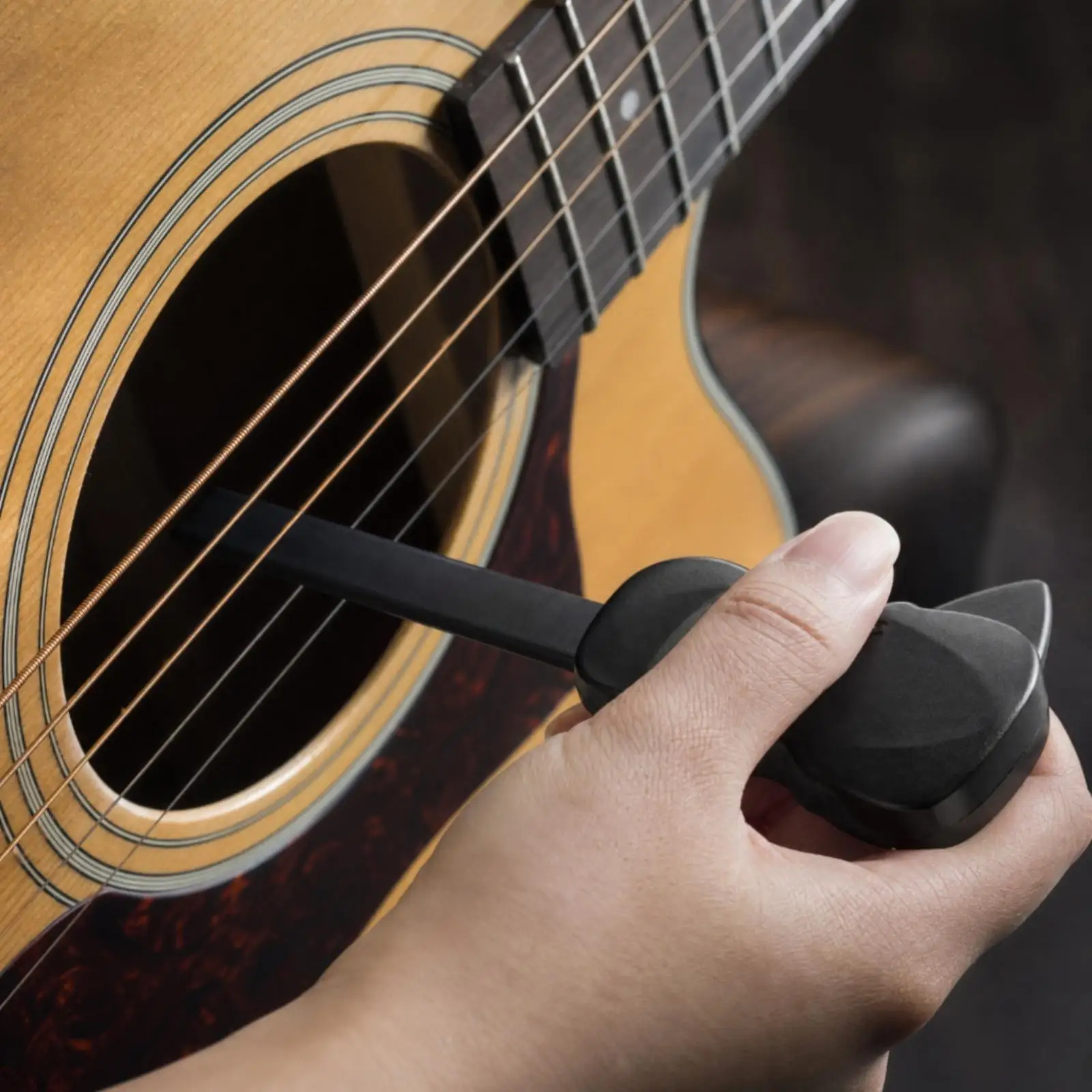 Guitar Bow for Six String Acoustic with Molded Contoured Handle Complete Starter Kit Including Cloth Grit Sheet and Setup Guide