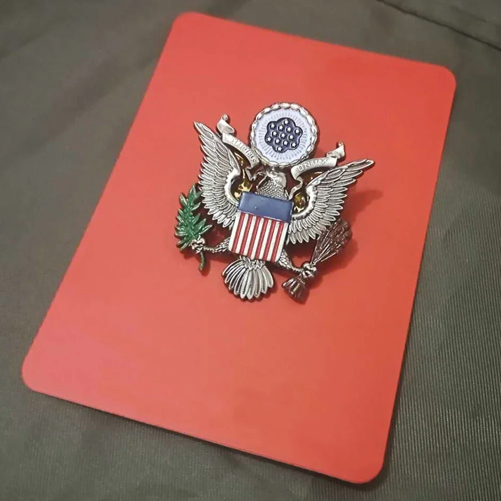 PRESIDENT BADGE ARMY OFFICER SHOULDER EAGLE SMALL CAP HAT INSIGNIA PIN COCKADE