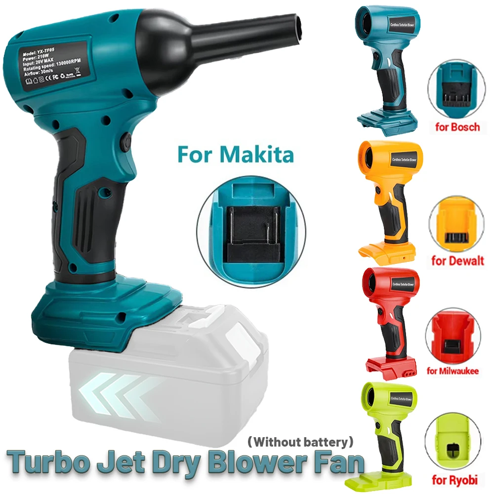 

Newest Cordless Leaf Blower Electric Jobsite Air Blower Fit For Makita/Bosch/Dewalt/Milwaukee/Ryobi 18v