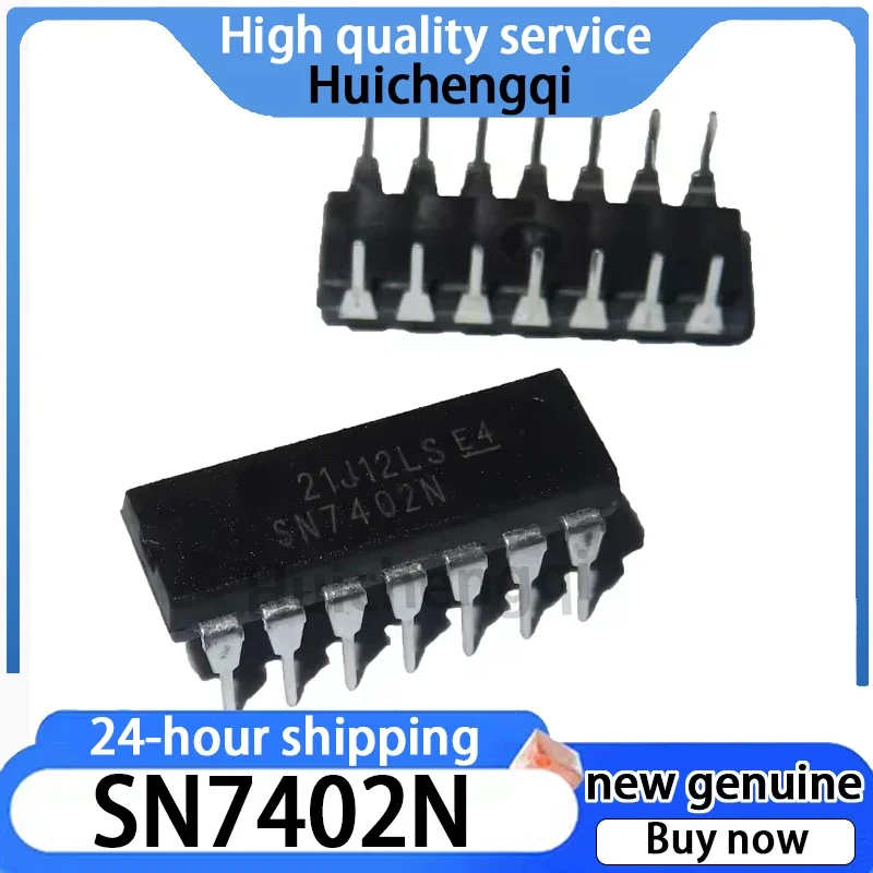 10PCS Genuine SN7402N Packaged PDIP-14 Bipolar or NOT Gate Logic Gate