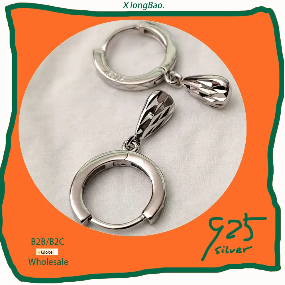 

Stamp 925 Sterling Silver Trendy Jewelry Girl Gift New 2026 New Earring Casting Pattern Drop Earrings For Women