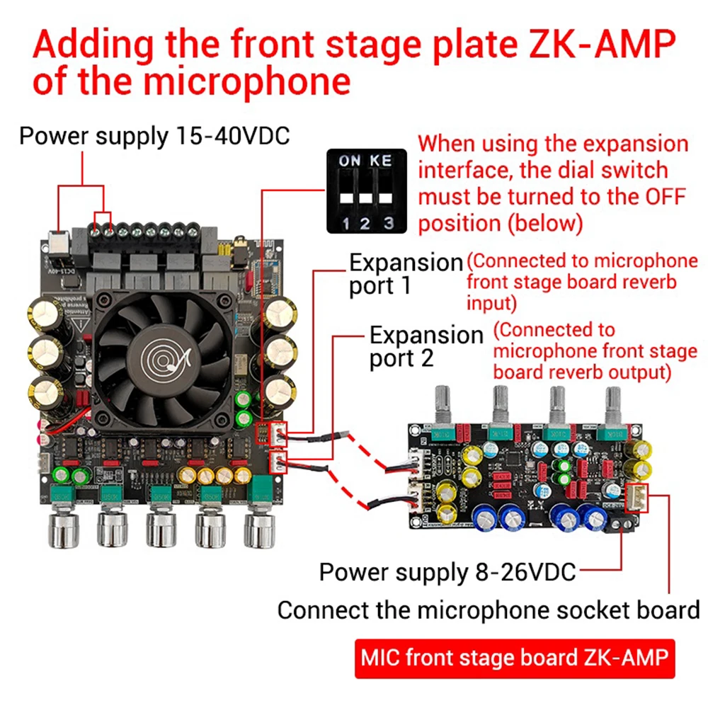 2.1 Channel Bluetooth Power Amplifier Board 200W+200W+400W QCC3034+PCM5102+TPA3223+NE5532 Chips for Music Enthusiasts