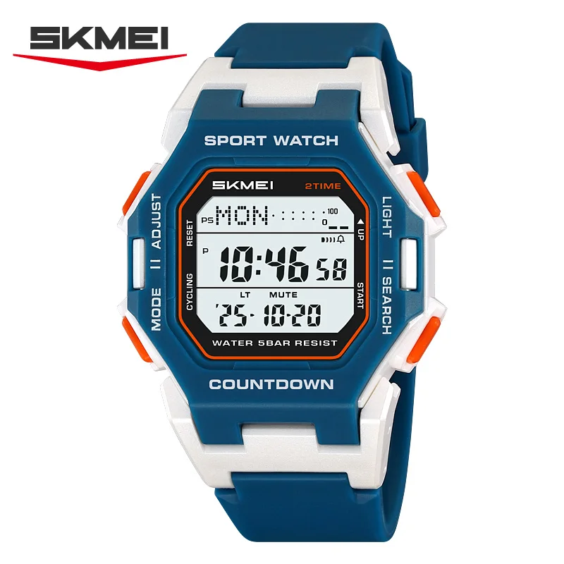 SKMEI 2596 Brand New Men Electronic Watch Fashion Alarm Clock Calendar Chronograph Luminous Digital Watches for Man Reloj Hombre