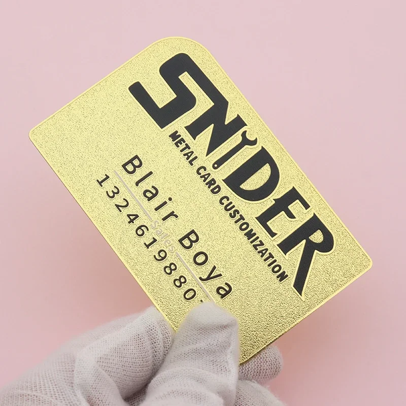 

Custom Metal Blank Stainless Steel Mirror Gold Greeting Gift Cards Hollow Mirror Gold Metal Business Membership Cards Luxury